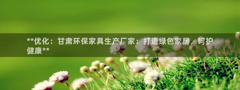 杏耀app怎样申请：**优化：甘肃环保家具生产厂家：打造绿色